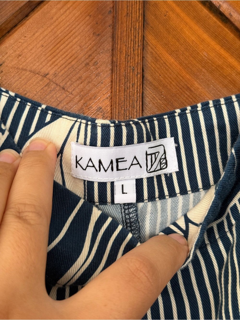 Kamea Designs Navy & Cream Jumpsuit - Picture 2 of 2